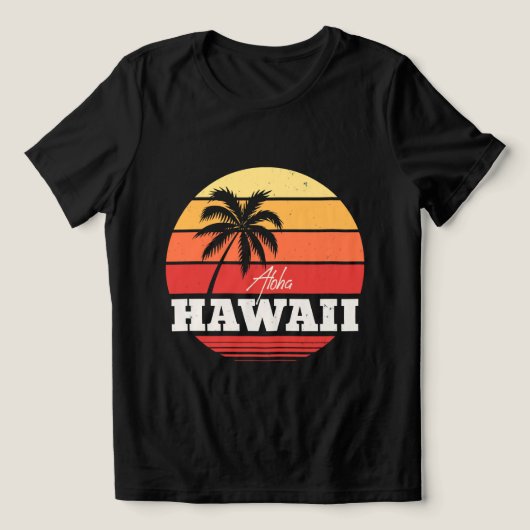 Aloha Hawaii Tri-Blend Shirt (Design voorkant)