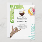 Aloha Hawaii Tropical Beach Bachelorette Weekend Kaart (Voorkant)