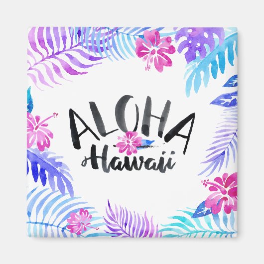 Aloha Hawaii Tropical | Magnet (Devant)