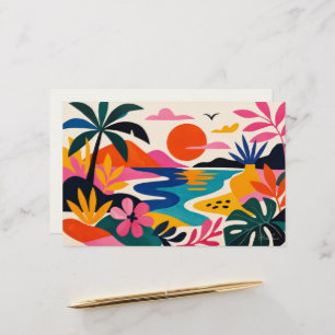 Aloha hawaii tropische kunst blanco briefpapier