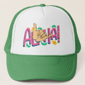 Aloha Hawaii Trucker Hat Trucker Pet (Voorkant)