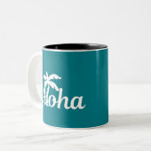 Aloha Hawaii Tweekleurige Koffiemok (Voorkant links)