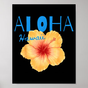 Aloha hawaii vanuit het eiland - voel de aloha poster