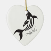 Aloha Hawaii Whale Keramisch Ornament (Rechts)
