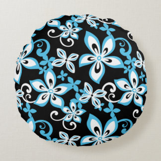ALOHA HAWAIÏ (ZWART/BLAUW) ROND KUSSEN