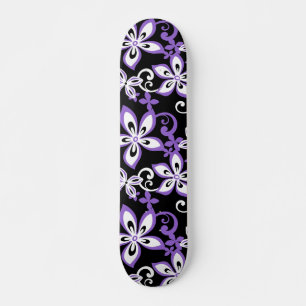 ALOHA HAWAII (ZWARTE/PAARSE) SKATEBOARD