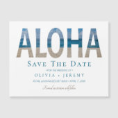 Aloha Hawaiian Beach Wedding Save the Date (Voorkant)