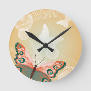 Aloha Hawaiian Butterfly Wedding Love Art Destiny Ronde Klok