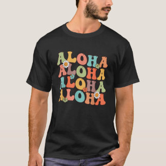 Aloha Hawaiian Flower Hawaii Vakantie Vrouwen Mann T-shirt