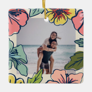 Aloha Hawaiian Flowers Keramisch Ornament