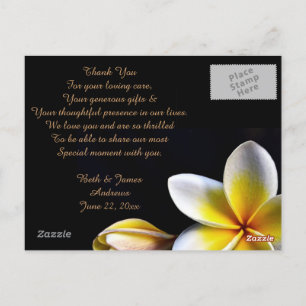 Aloha Hawaiian Frangipani Luau Dank u wel Briefkaart