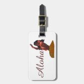 Aloha Hawaiian Hula Dancer Bagagelabel (Voorkant verticaal)