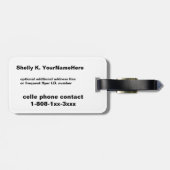 Aloha Hawaiian Hula Dancer Bagagelabel (Achterkant horizontaal)