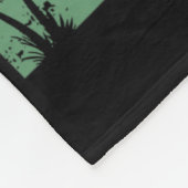 Aloha Hawaiian Island Palm Trees Surfboard Beach H Fleece Deken (Hoek)