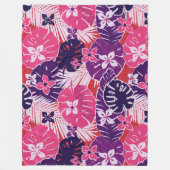Aloha Hawaiian patroon print Fleece Deken (Voorkant)