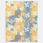 Aloha Hawaiian patroon print Fleece Deken (Voorkant)