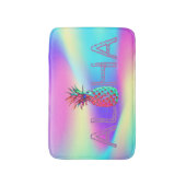 Aloha Hawaiian Pineapple Holographic Badmat (Voorkant Verticaal)