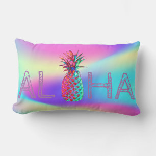 Aloha Hawaiian Pineapple Ombre Holographic Kussen