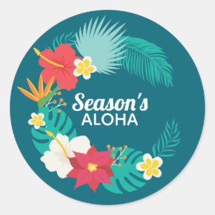 Aloha Hawaiian Ronde Sticker