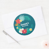 Aloha Hawaiian Ronde Sticker (Envelop)