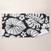 Aloha Hawaiian Shirt Arrière - plan Motif sans cou (Serviette de bain)