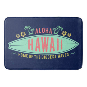 Aloha Hawaiian Surfer badmat