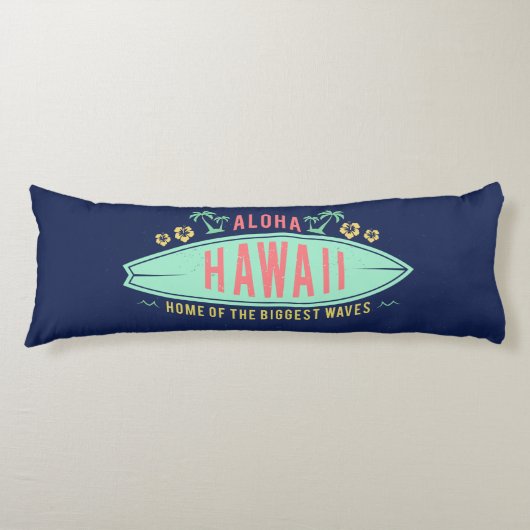 Aloha Hawaiian Surfer lichaamskussen (Voorkant)