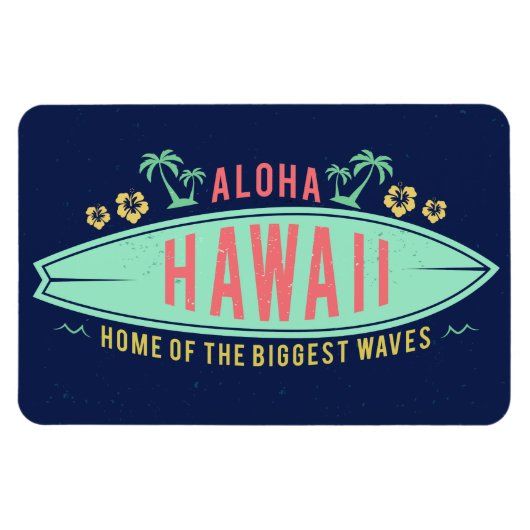Aloha Hawaiian Surfer magnet Magneet (Horizontaal)