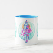 Aloha Hawaiian Surfer mugs (Centre)