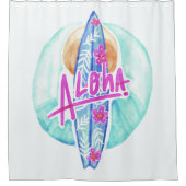 Aloha Hawaiian Surfer rideau (Devant)