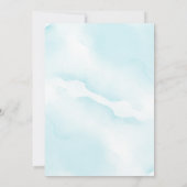 Aloha Hawaiian Tropical Boy Baby shower Kaart (Achterkant)