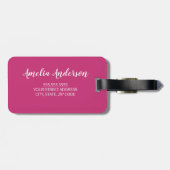 Aloha Hawaiian Tropical Flowers Luggage Bagagelabel (Achterkant horizontaal)