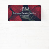 Aloha Hawaiian Wedding Red Hibiscus Spandoek (Insitu)