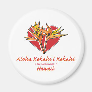 Aloha Hawaiil-vogel van het Paradise Heart Magneet