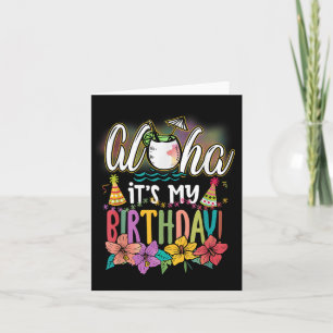 Aloha het is mijn geboortedag in Hawaiian Aloha Kaart