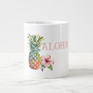 Aloha Hibiscus Bloem Ananas Extra Grote Beker