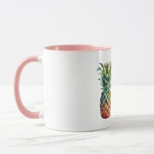 Aloha Hibiscus Bloem Ananas Mok (Links)