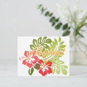 Aloha Hibiscus Briefkaart (Staand voorkant)