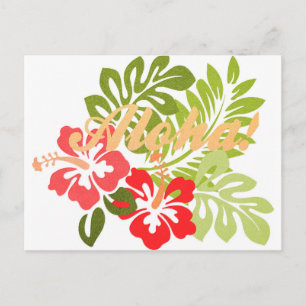 Aloha Hibiscus Briefkaart
