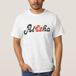 Aloha Hibiscus - flat Hawaii design + jouw ideeën T-shirt