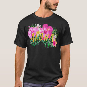 Aloha Hibiscus Flowers T-shirt
