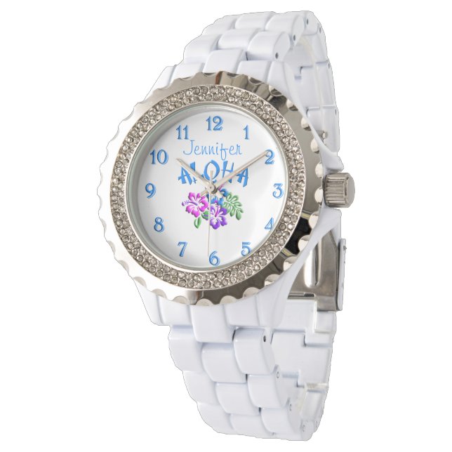 Aloha Hibiscus Logo Watch Horloge (Gekanteld)