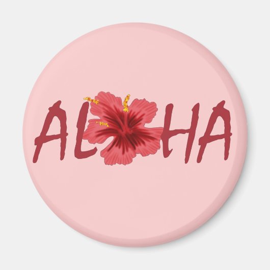 Aloha Hibiscus magneet (Voorkant)