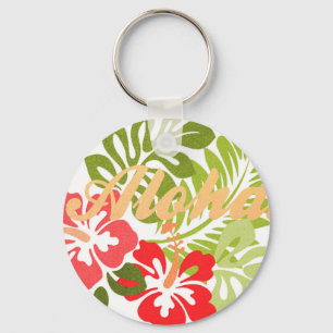 Aloha Hibiscus Sleutelhanger