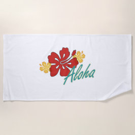 Aloha Hibiscus Strandlaken