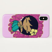 Aloha Honeys Hawaiian Hula Girl Plumeria Lei Case-Mate iPhone Case (Achterkant (horizontaal))