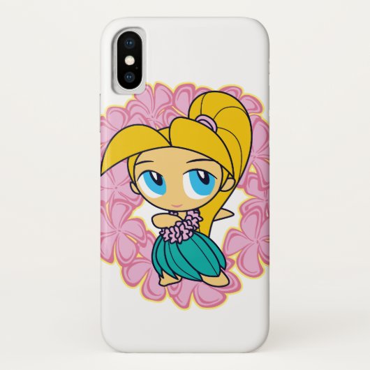 Aloha Honeys Hawaiian Hula Girl Plumeria Lei Case-Mate iPhone Case (Achterkant)