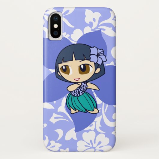 Aloha Honeys Hawaiian Peri Pareau Hula Girl Case-Mate iPhone Case (Achterkant)