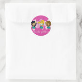 "Aloha Honeys" hula filles stickers dans fuchsia (Sac)