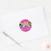 "Aloha Honeys" hula filles stickers dans fuchsia (Enveloppe)